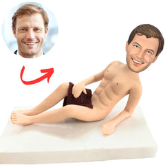 Naked Man with Towel Custom Bobbleheads