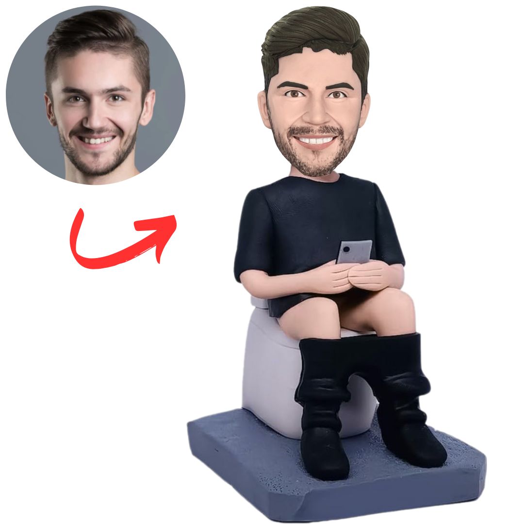 Toilet Break Man Custom Bobbleheads