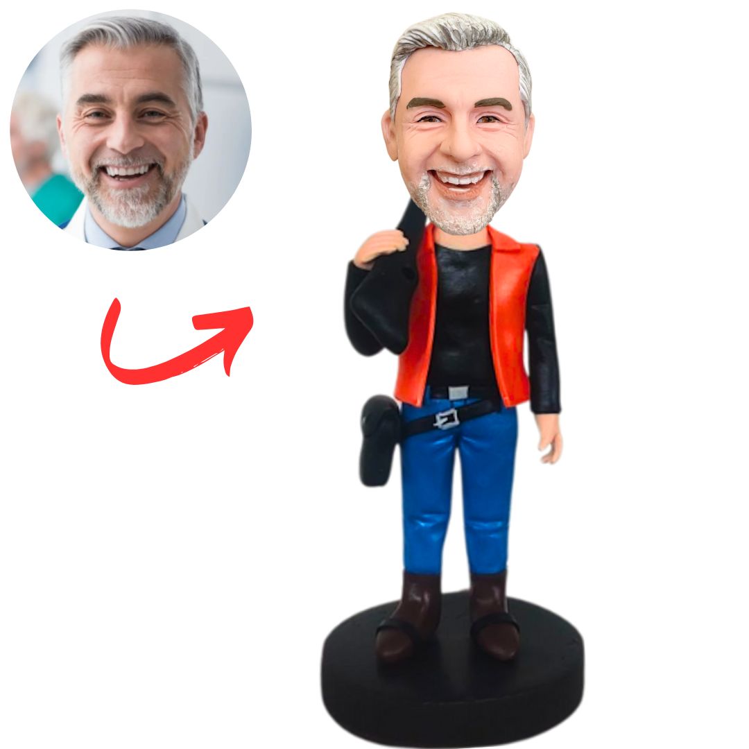 Hunter Holding Rifle Custom Bobbleheads