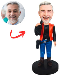 Hunter Holding Rifle Custom Bobbleheads