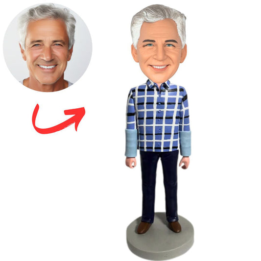 Man in Plaid Clothes Custom Bobbleheads