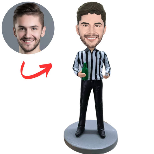 Man Holding Beer Bottle Custom Bobbleheads