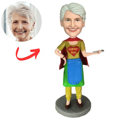 Cooking Super Mom Custom Bobbleheads