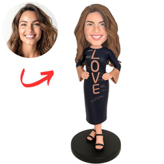 LOVE Dress Woman Custom Bobbleheads
