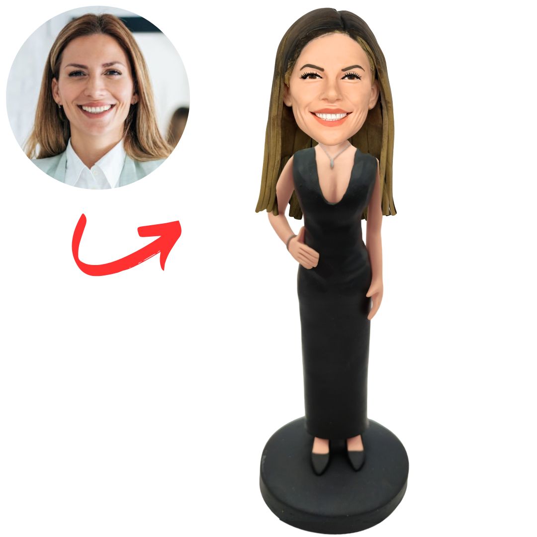 Woman in Evening Dress Custom Bobbleheads