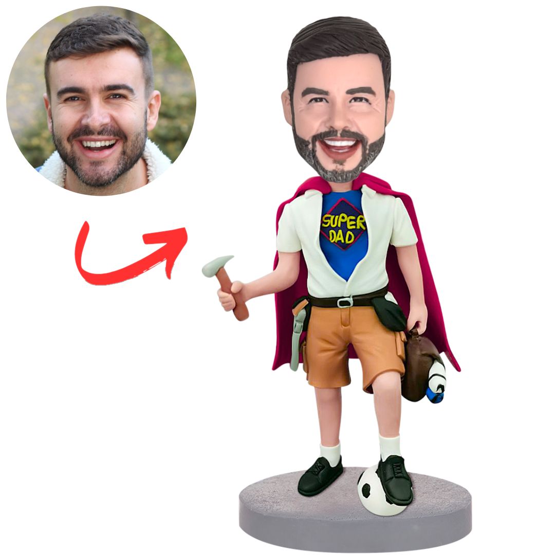 Super Dad Almighty Dad Custom Bobbleheads