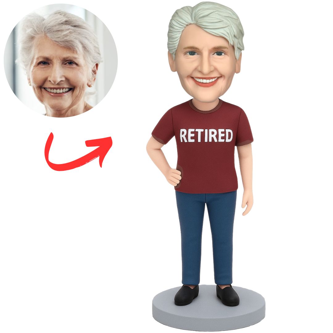 Retired Old Woman Custom Bobbleheads