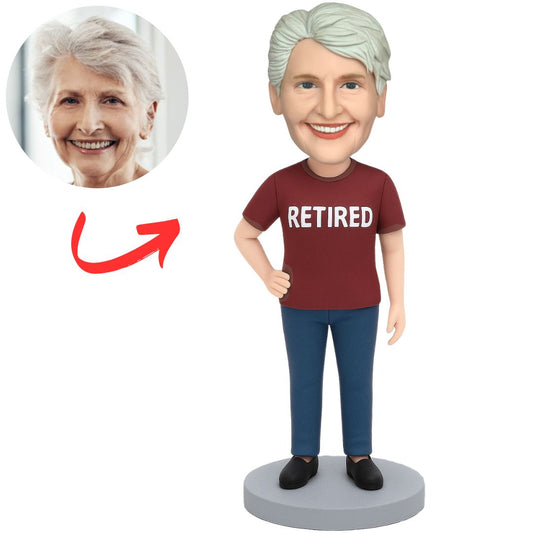 Retired Old Woman Custom Bobbleheads