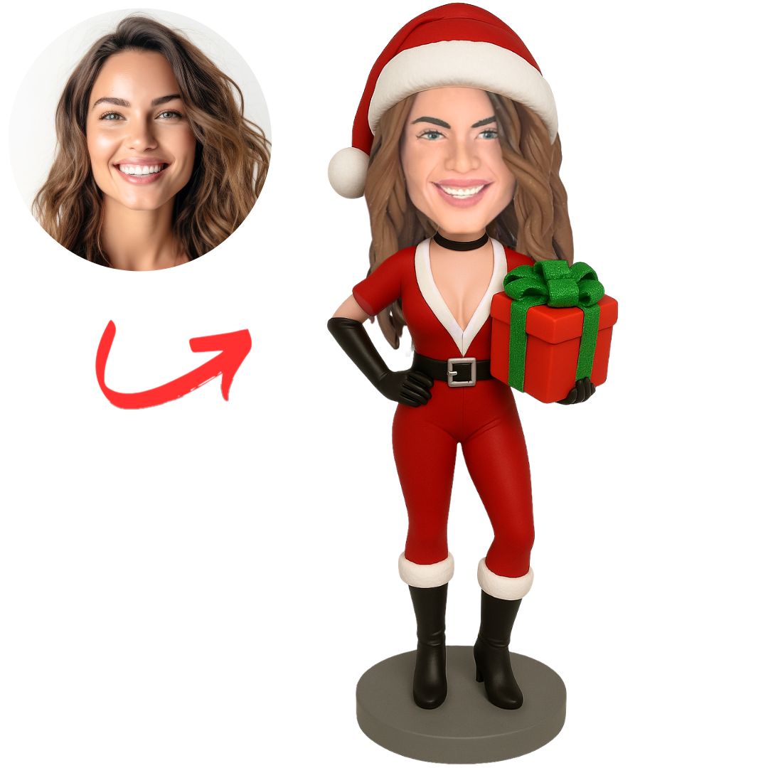 Sexy Christmas Woman Custom Bobbleheads