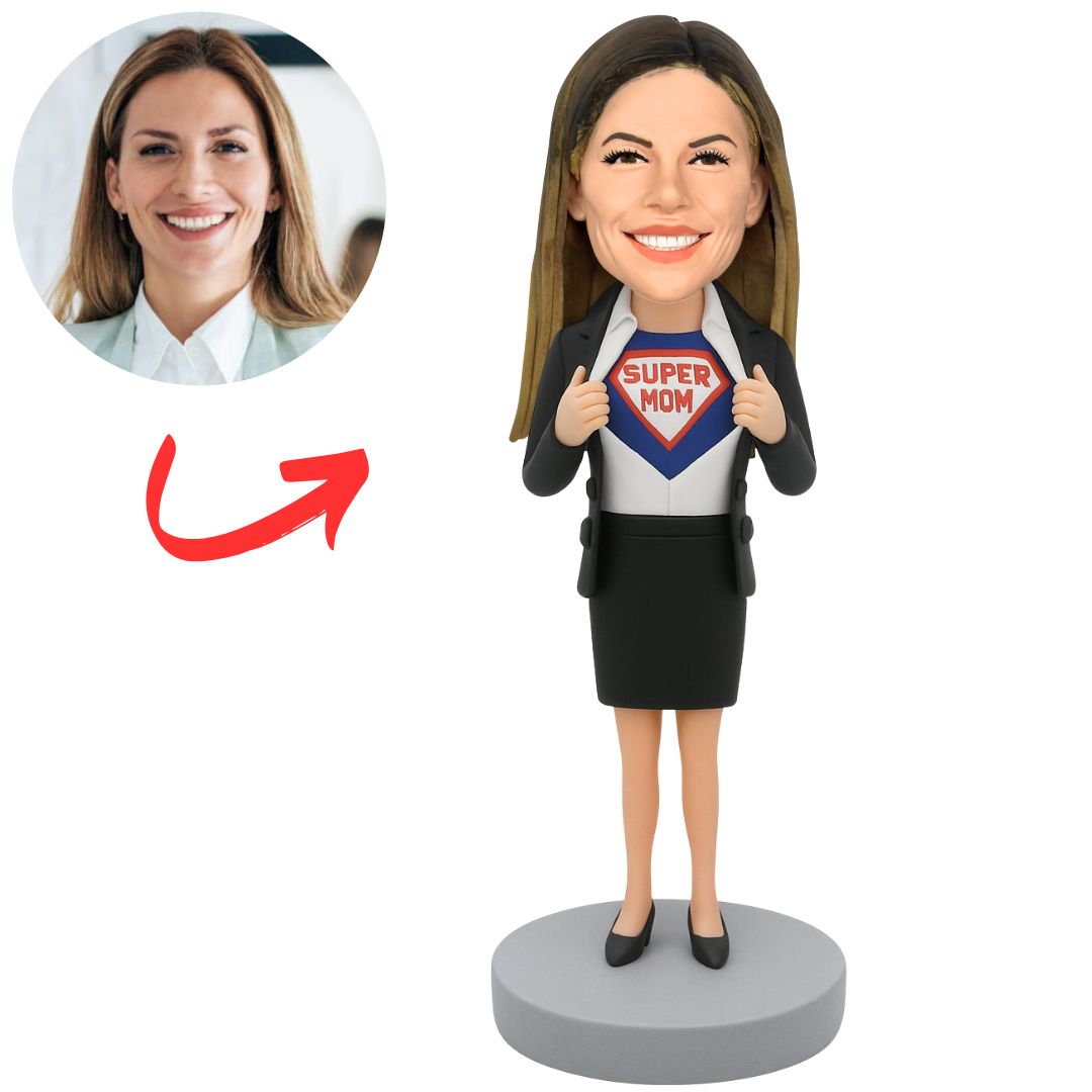 Super Mom Business Woman Custom Bobbleheads