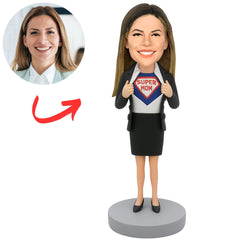 Super Mom Business Woman Custom Bobbleheads