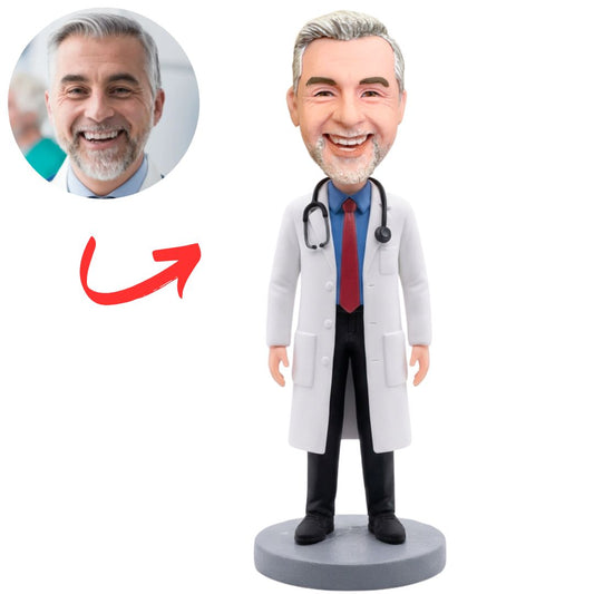 Surgeon Doctor in White Coat Custom Bobbleheads