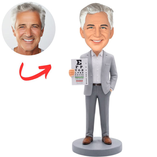 Male Ophthalmologist Doctor Custom Bobbleheads
