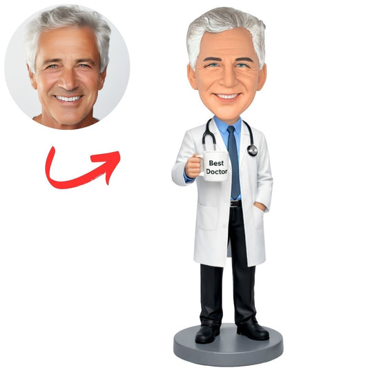 Best Doctor in White Coat Custom Bobbleheads