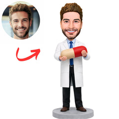 Doctor Holding The Capsule Custom Bobbleheads