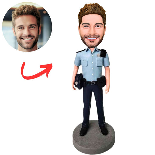 Male Police Officer Custom Bobbleheads