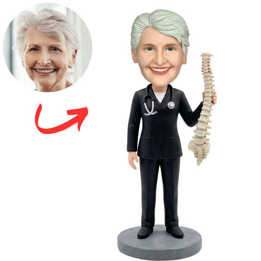 Female Orthopedic Surgeon Doctor Custom Bobbleheads