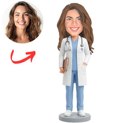Female Surgeon with Notebook Custom Bobbleheads