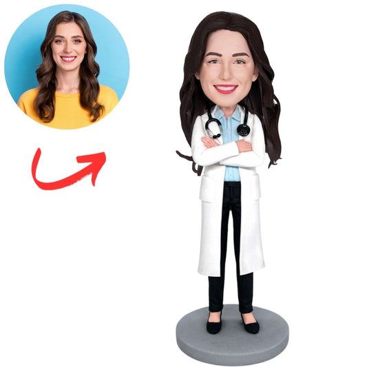 Cool Surgeon Female Doctor Custom Bobbleheads