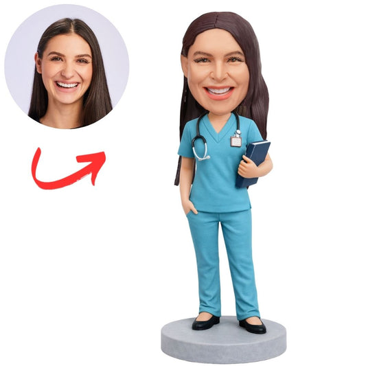 Cool Female Nurse Personalized Bobbleheads