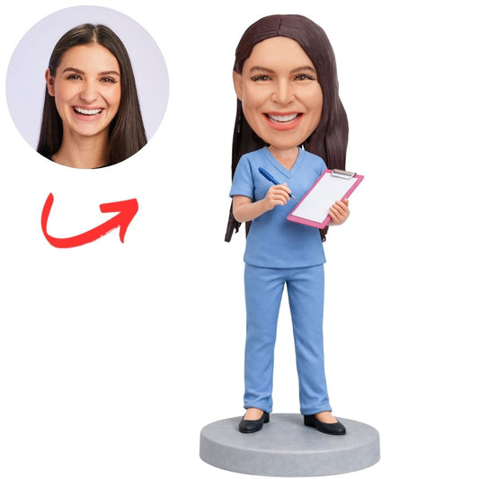 Female Pediatric Nurse Doctor Custom Bobbleheads