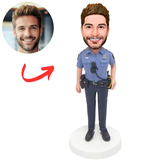 Blue Shirt Policeman Custom Bobbleheads