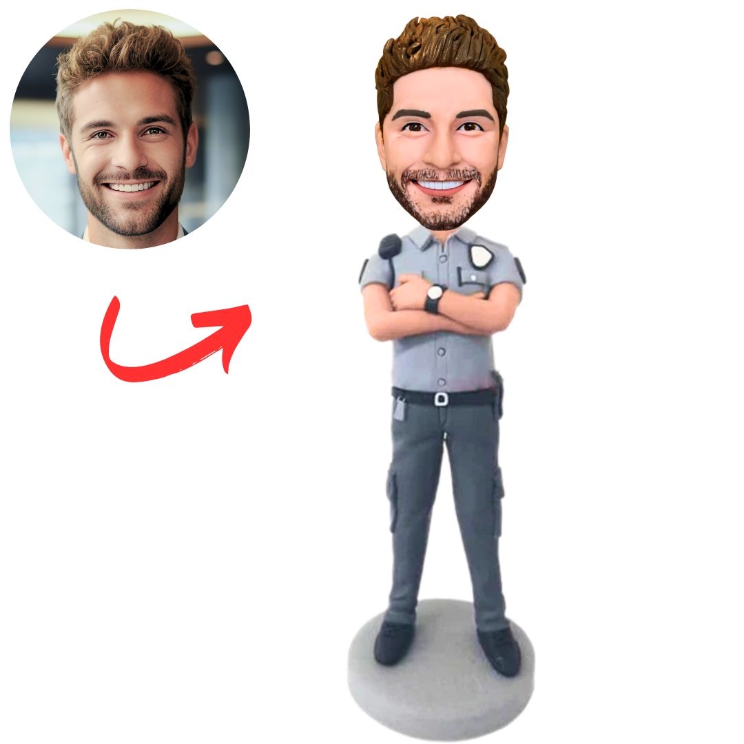 Chief Police Officer Custom Bobbleheads Gifts for Him