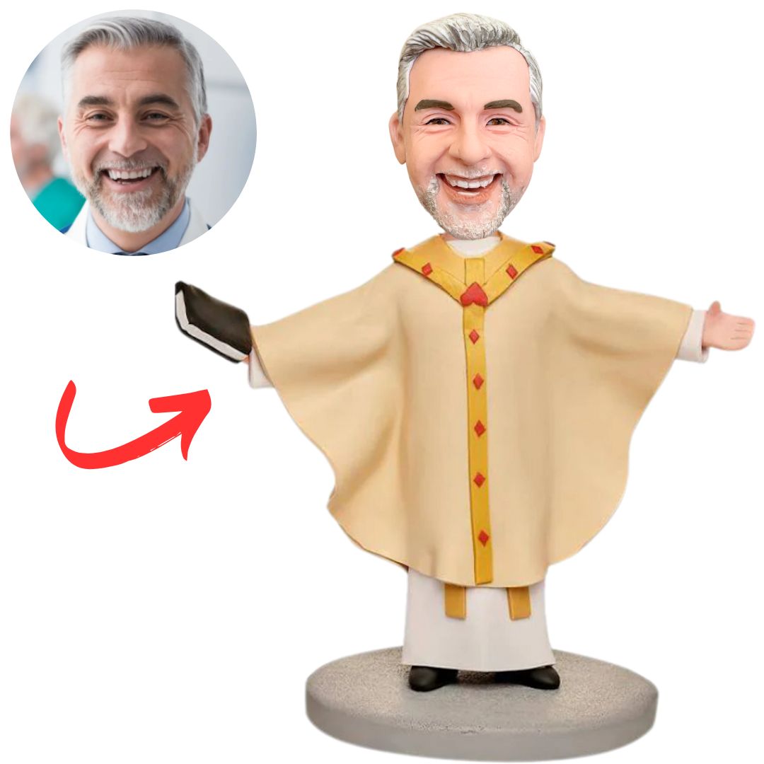 Priest Gownsman Religious Custom Bobbleheads