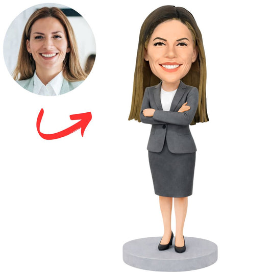 Business Female Executive Custom Bobbleheads