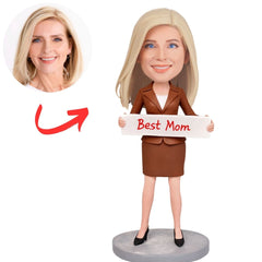 Male Graduate Figurine with Diploma Custom Bobbleheads