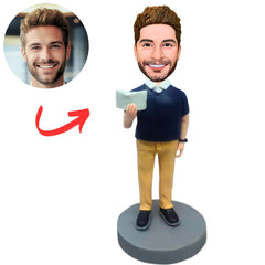 Teacher Holding a Book Custom Bobbleheads