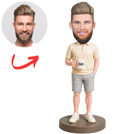 Dad Holingd Mug Custom Bobbleheads