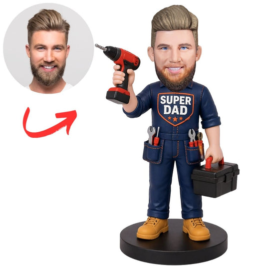 Super Dad with Tools Custom Bobbleheads
