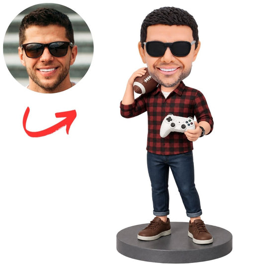 Football Gamer Custom Bobbleheads