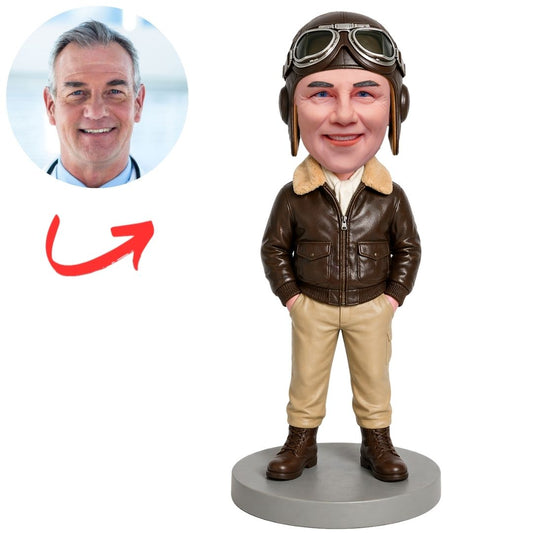 Vintage Pilot Custom Bobbleheads