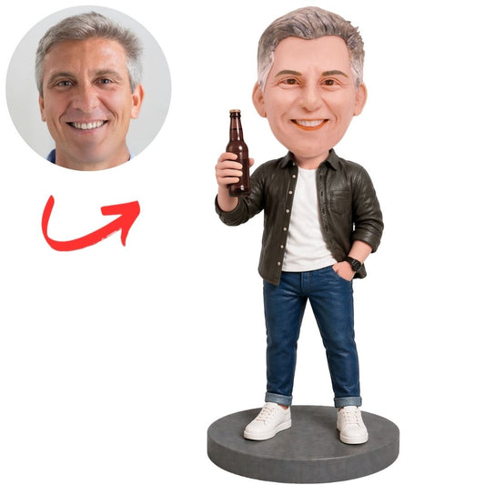 Relaxed Pub Style Beer Man Custom Bobbleheads