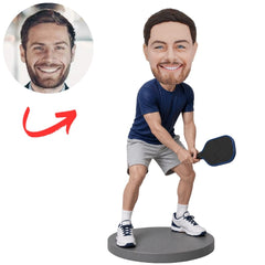 Male Pickleball Player Custom Bobbleheads