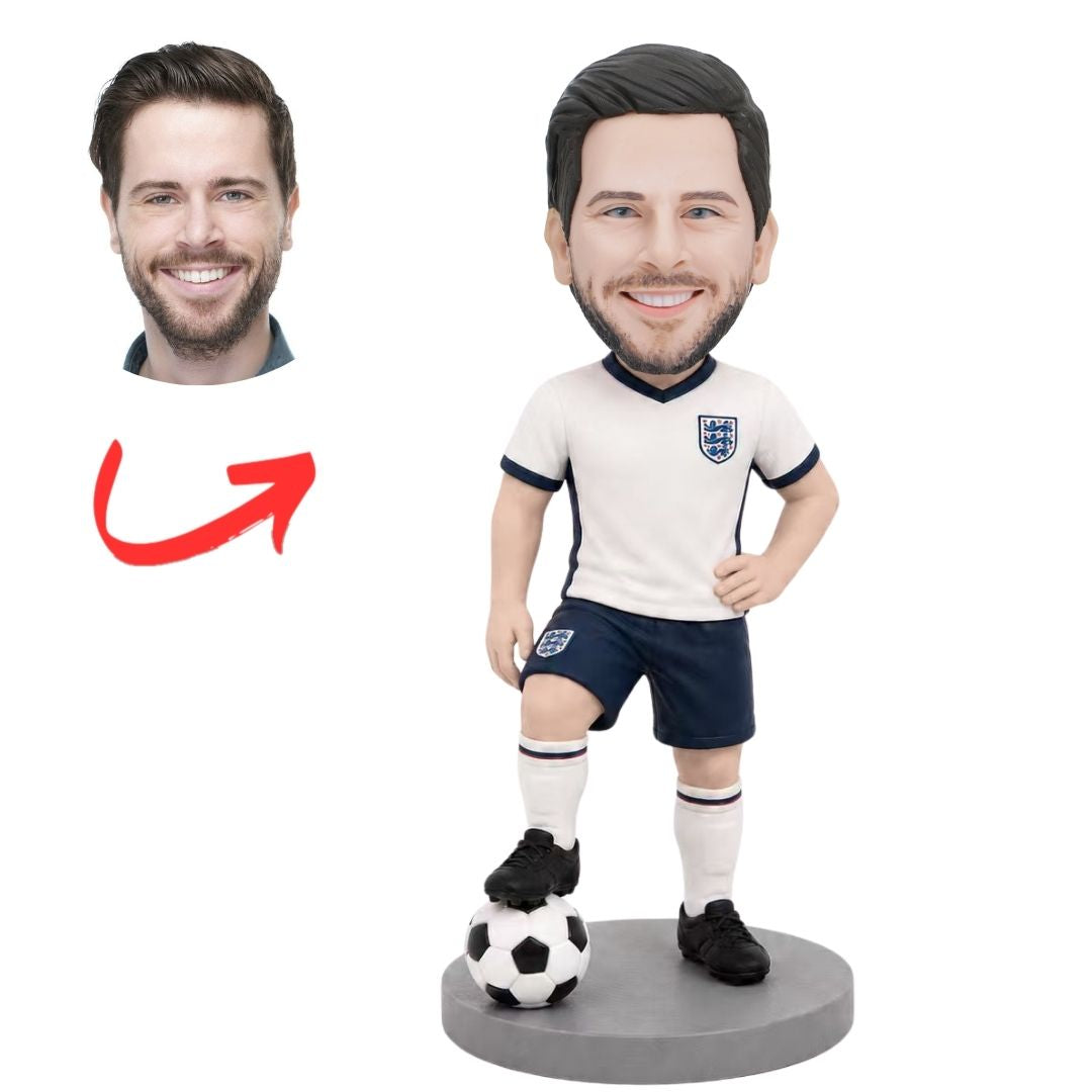 England Soccer Player Fans Custom Bobbleheads