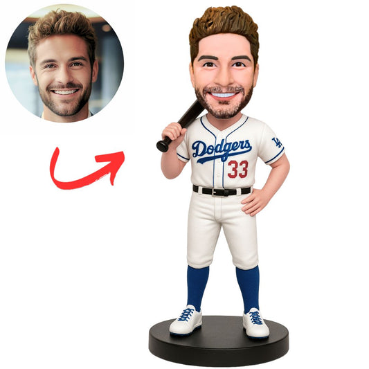 Dodgers 33 Baseball Player Fans Custom Baseball Bobbleheads