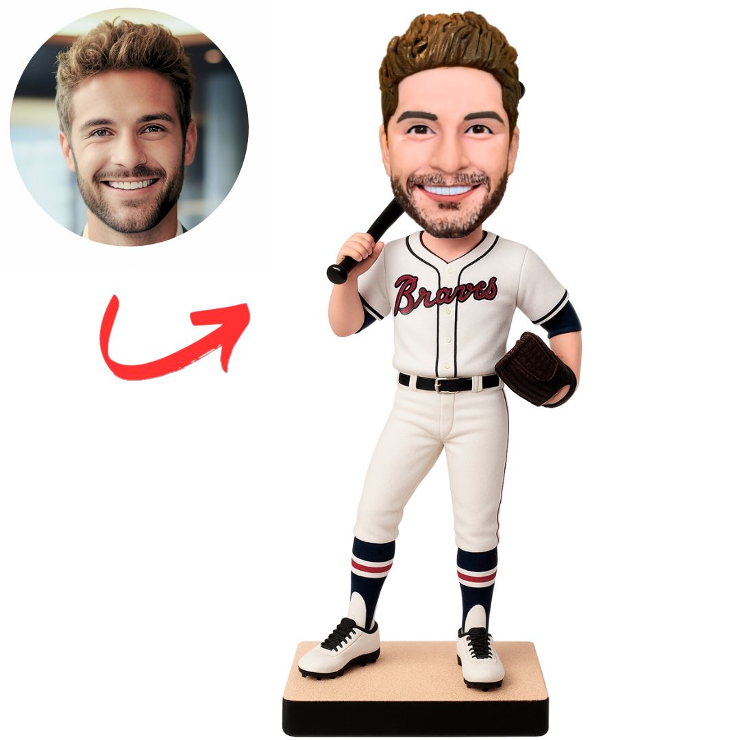 Atlanta Braves Baseball Player Fans Custom Baseball Bobbleheads