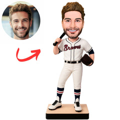Atlanta Braves Baseball Player Fans Custom Baseball Bobbleheads