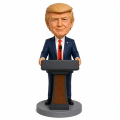 Trump Speaking at Podium Custom Bobblehead