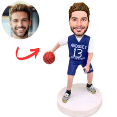 Basketball Player Dribbling Custom Sports Bobbleheads