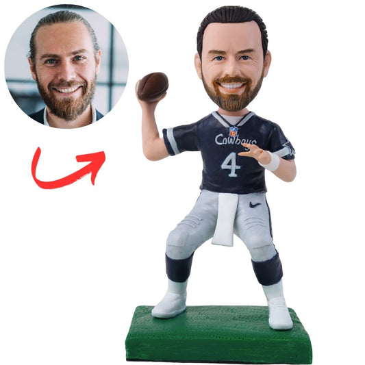 Dallas Cowboys DAL American Football Player Throwing Custom Bobblehead