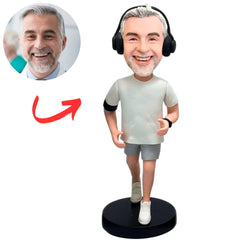 Running Fitness Man Custom Bobbleheads
