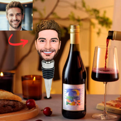 Face Funny Bottle Stopper Custom Bobbleheads