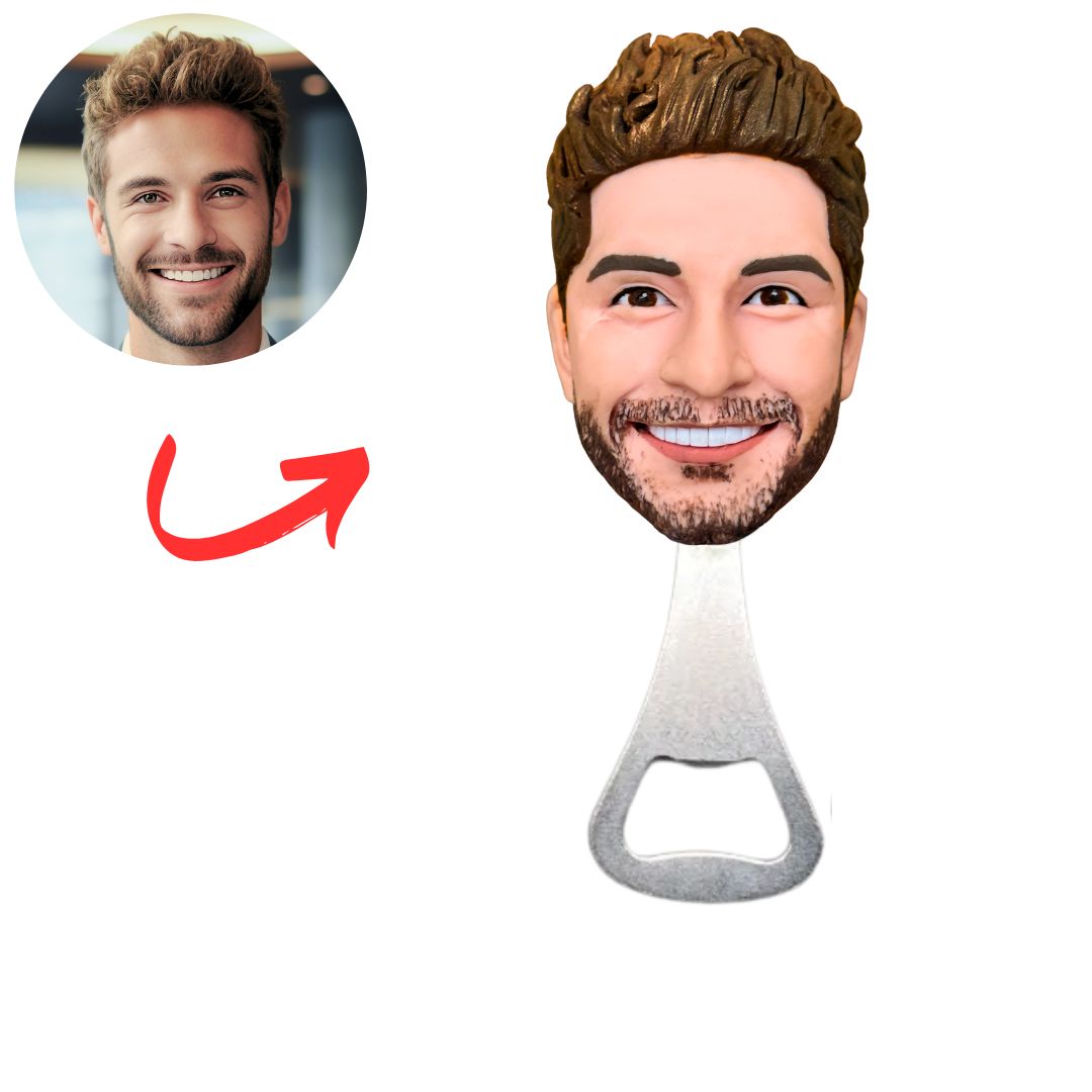 Face Funny Wine Bottle Opener Custom Bobbleheads
