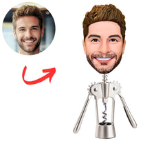 Face Funny Wine Bottle Opener Custom Bobbleheads