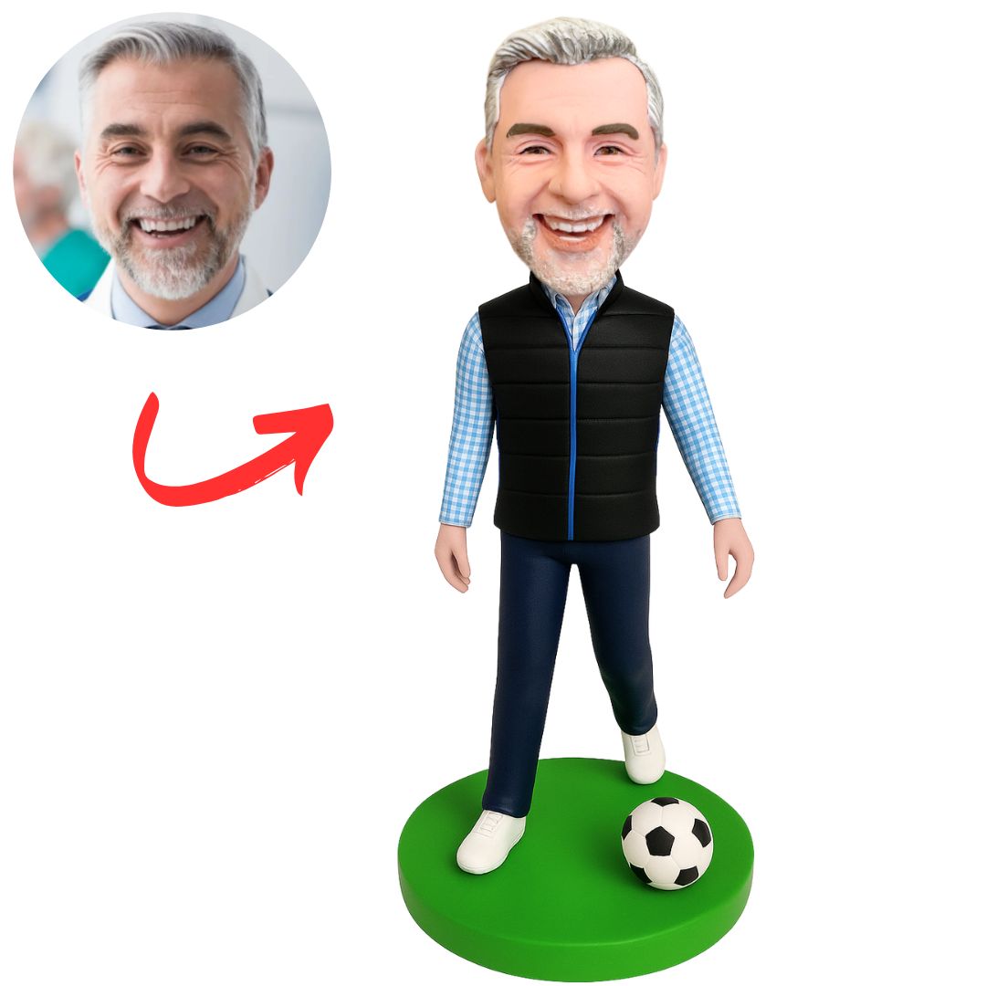 Custom Man Playing Soccer Bobbleheads