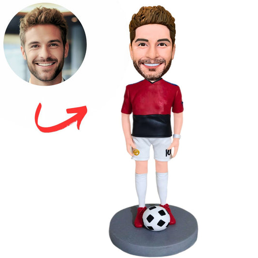Custom Male Soccer Player Bobbleheads Gifts